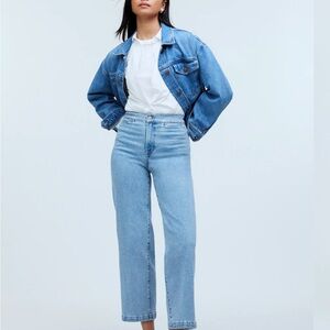 Madewell The Emmett Wide-Leg Crop Jean: Welt Pocket Edition - size 27